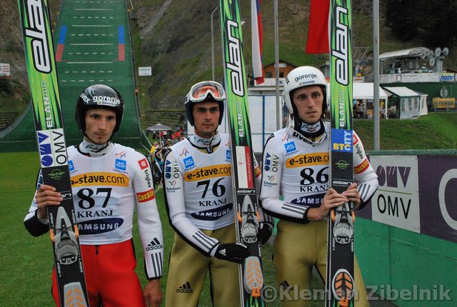 293 Robert Kranjec, Jure Bogataj, Primoz Pikl